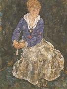 Egon Schiele Portrait of the Artist's Wife,Seated (mk12) china oil painting reproduction